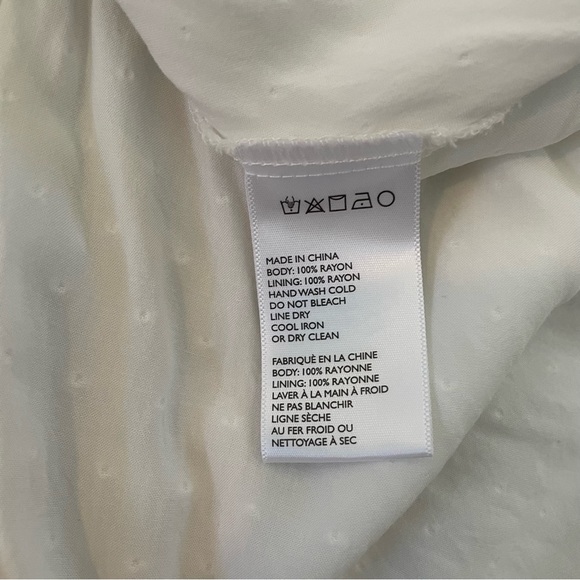 UO Rosie Smocked Tiered Ruffle Romper - White Large - Picture 6 of 8